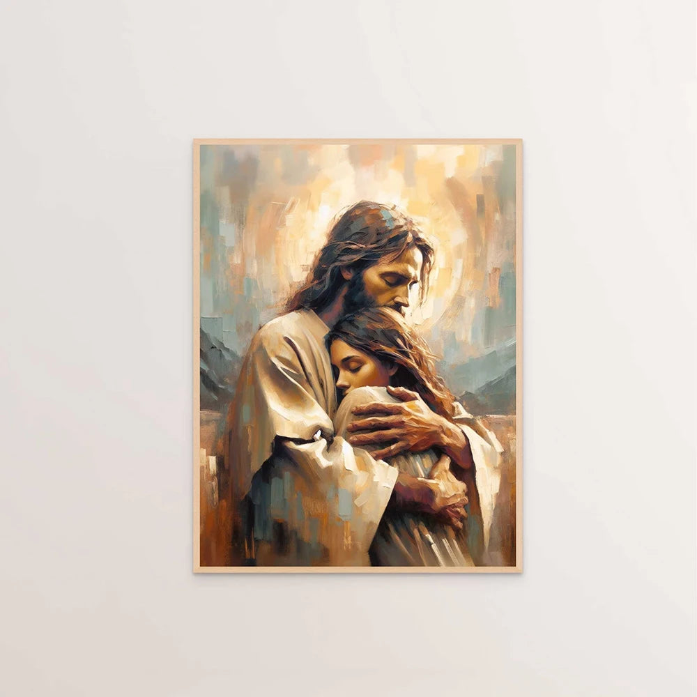 Affiche de Jésus-Christ sur toile – sans cadre – visuel fournisseur 24