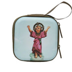 Boîte métallique pour chapelet – Vierge Marie, 7 cm