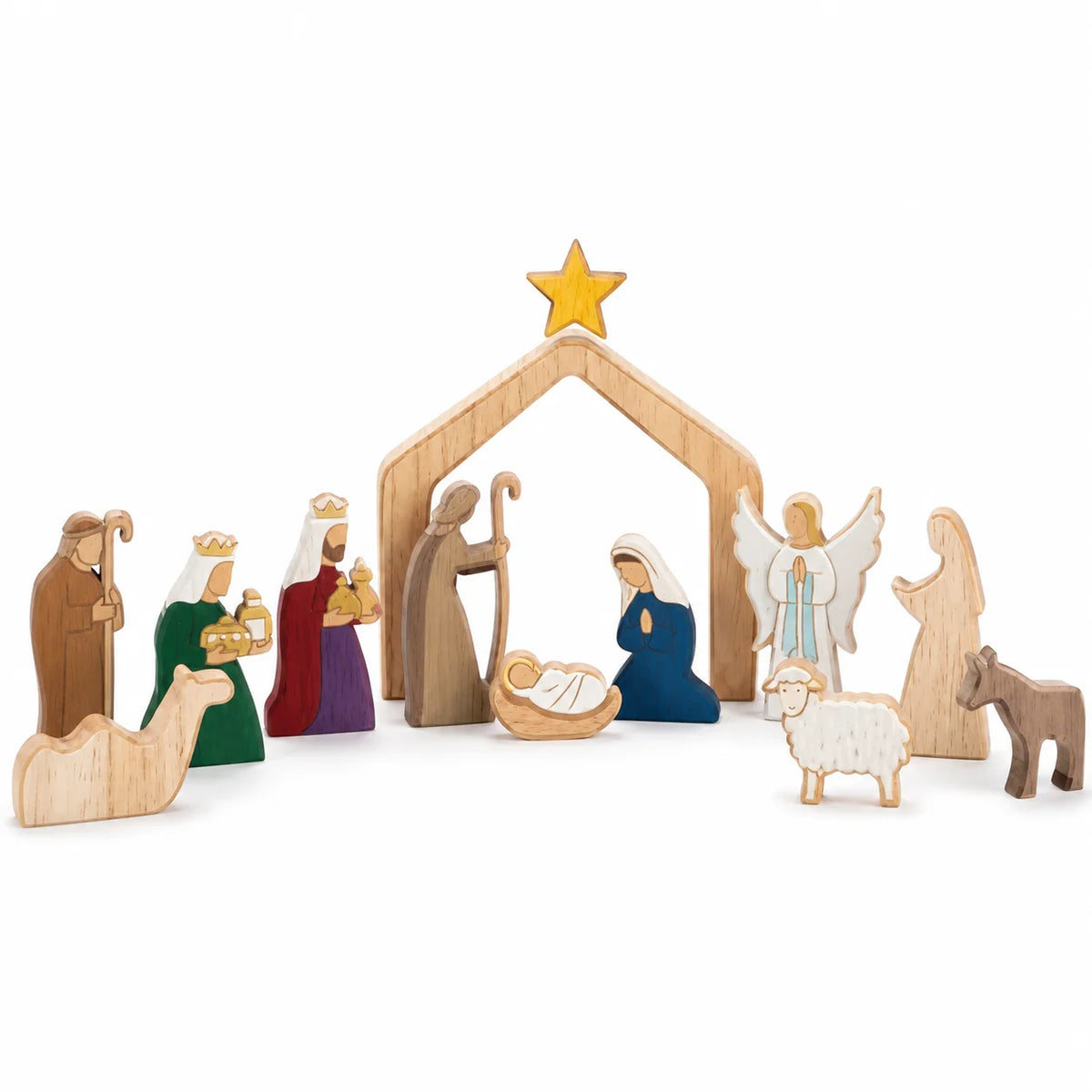 Crèche de Noël à composer – 12 ou 13 pièces – vue du produit