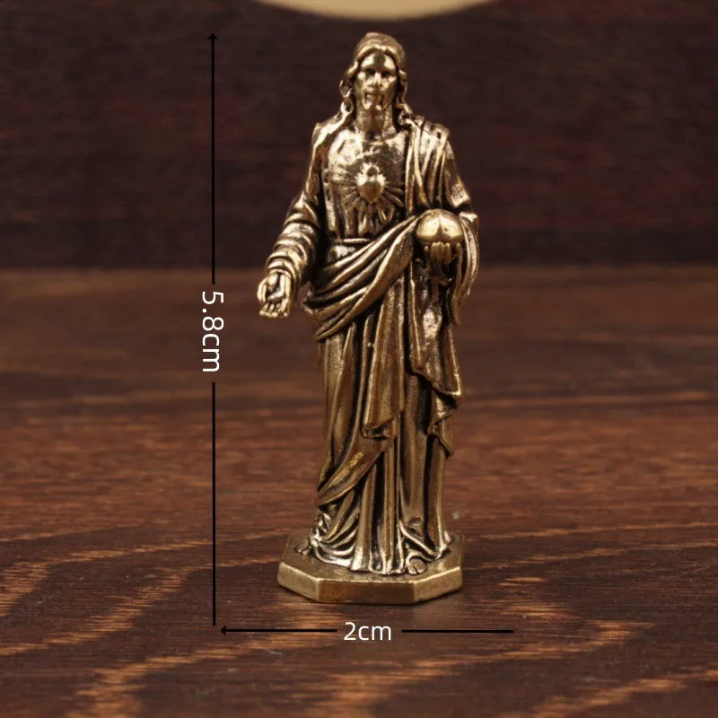 Statuette de Jésus style rétro – finition bronze