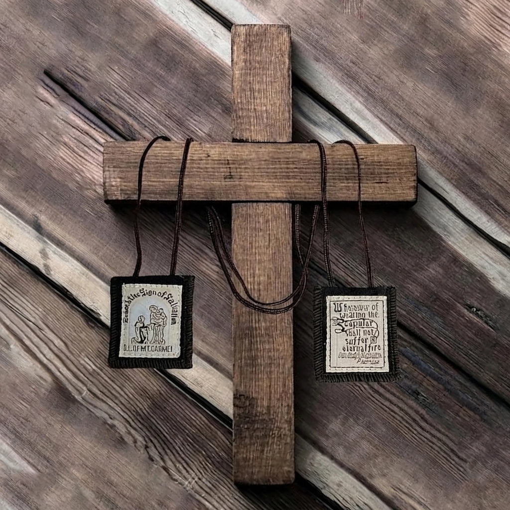 Scapulaire Notre-Dame du Mont-Carmel – marron ou blanc