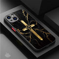 Coque Chrétienne iPhone 17 16 15 14 13 12 11 Pro Max Mini SE 7 8 Plus Air Antichoc Stella Christi