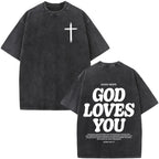 T-shirt chrétien unisexe Stella Christi – Col rond