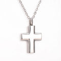 Pendentif croix souvenir – acier inoxydable