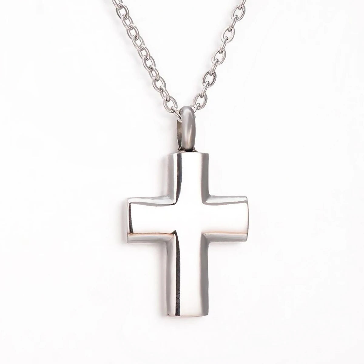 Pendentif croix souvenir – acier inoxydable