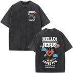 T-shirt chrétien unisexe Stella Christi – Col rond