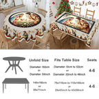 Nappe de Noël vintage – motifs de sapins – visuel fournisseur 2
