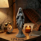 Ange en prière – figurine blanche et dorée imprimée en 3D