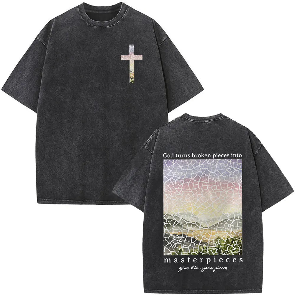 T-shirt chrétien unisexe Stella Christi – Col rond