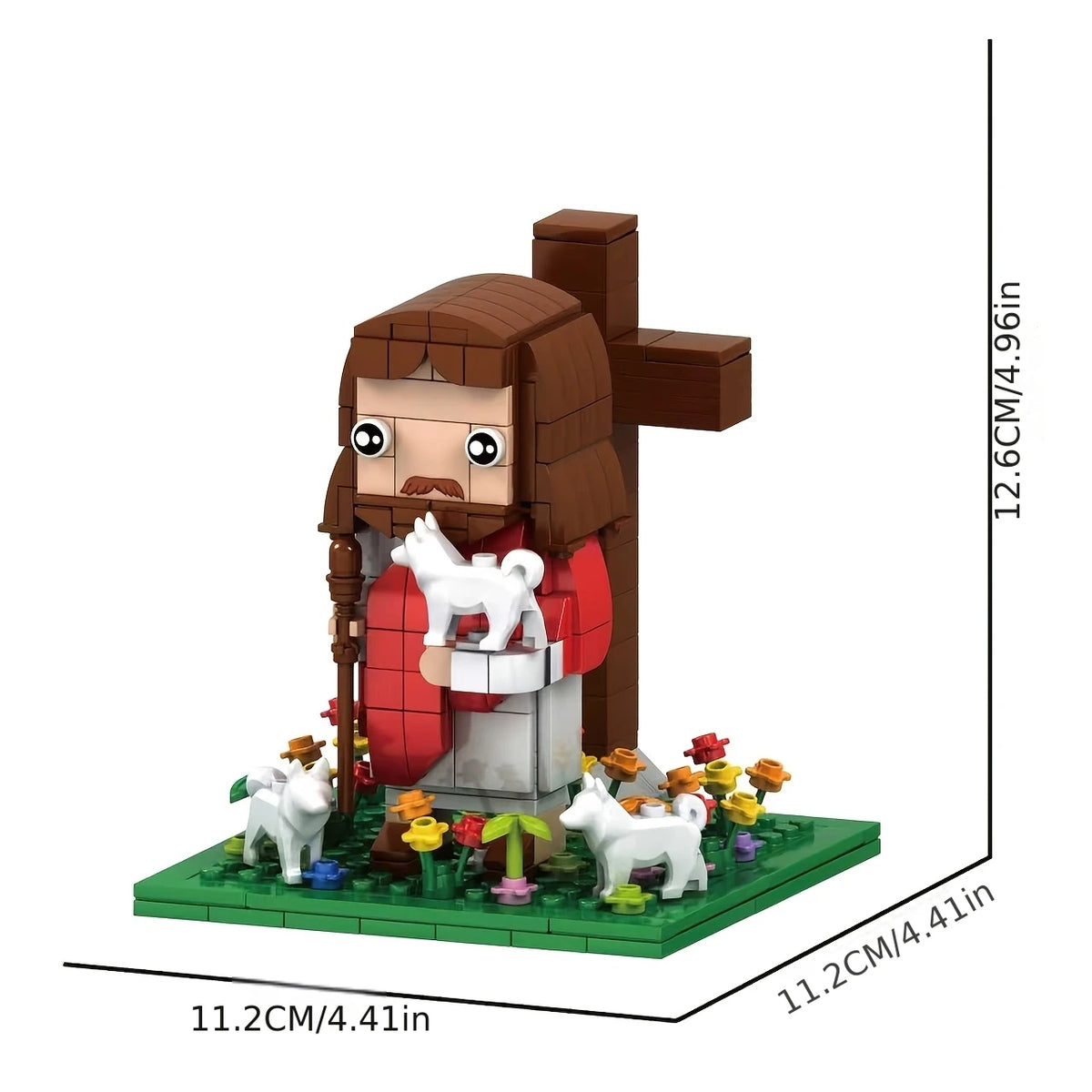 Jésus Bon Pasteur – figurine en briques à assembler – visuel fournisseur 3