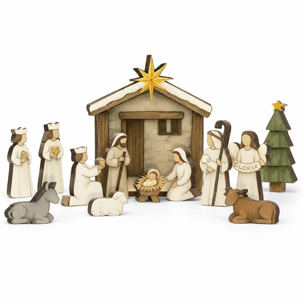 Crèche de Noël à composer – 12 ou 13 pièces – visuel fournisseur 7