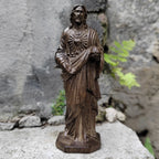 Sacré-Cœur de Jésus – figurine décorative aspect bois – vue du produit