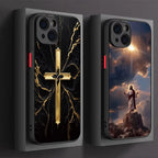 Coque Chrétienne iPhone 17 16 15 14 13 12 11 Pro Max Mini SE 7 8 Plus Air Antichoc Stella Christi