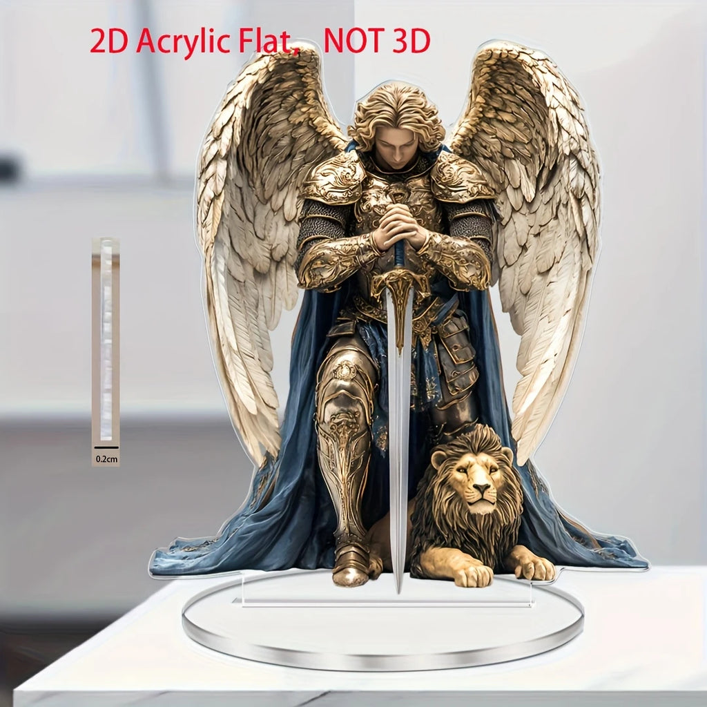 Saint Michel Archange – décor plat en acrylique sur socle – visuel fournisseur 3