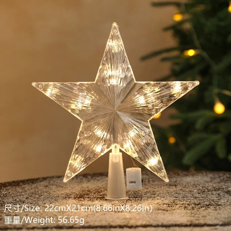 Étoiles et lunes lumineuses LED – modèles de Noël – détail 9
