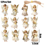Anges de Noël vintage en bois – 12, 24 ou 60 suspensions – visuel fournisseur 7