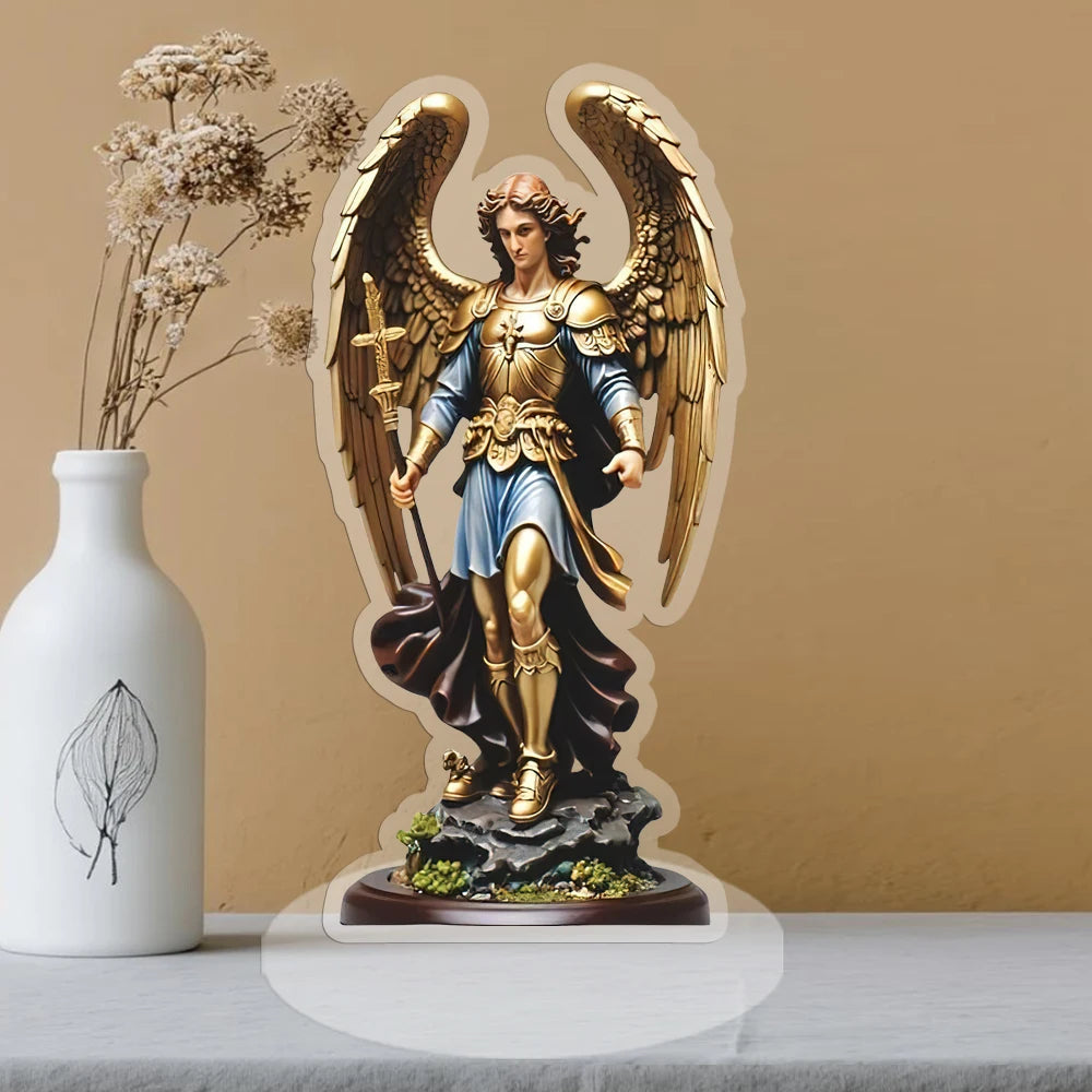 Saint Michel Archange – décoration murale 2D dorée