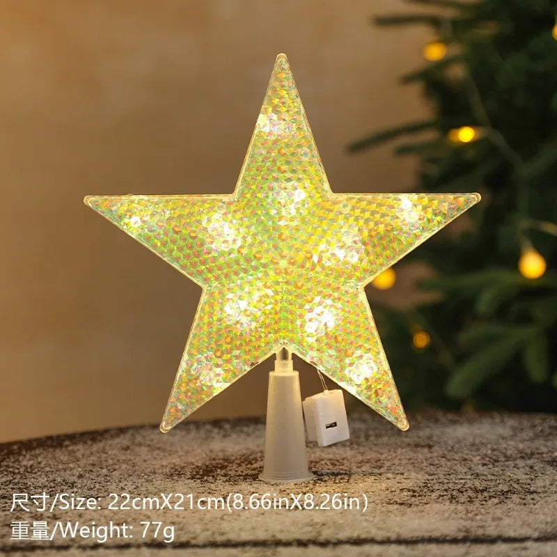 Étoiles et lunes lumineuses LED – modèles de Noël – détail 15