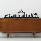 Crèche de Noël en métal – silhouette à poser, 30 cm – vue du produit
