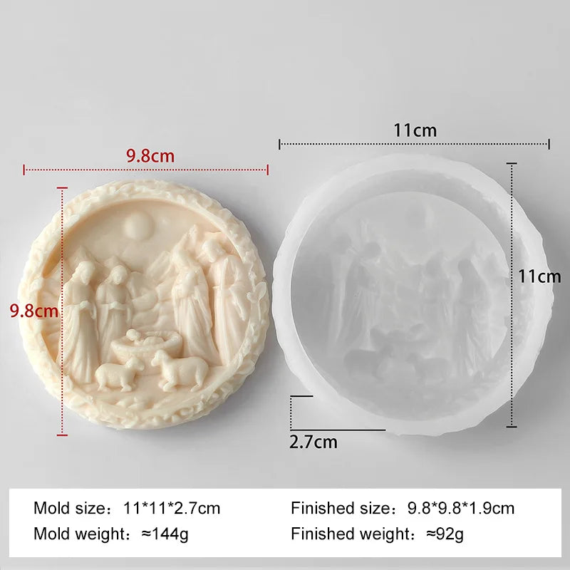 Moule Sainte Famille en silicone – créations de Noël – visuel fournisseur 8