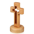 Crucifix en bois sur socle – Jésus-Christ