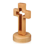 Crucifix en bois sur socle – Jésus-Christ