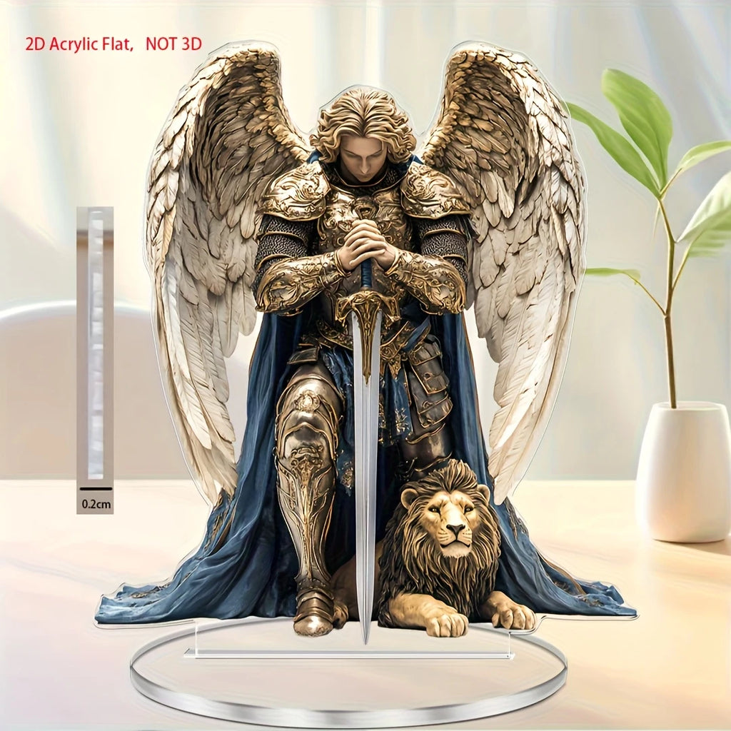 Saint Michel Archange – décor plat en acrylique sur socle – visuel fournisseur 6