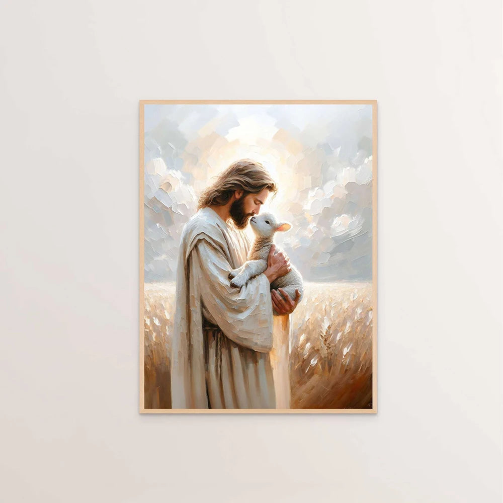 Affiche de Jésus-Christ sur toile – sans cadre – visuel fournisseur 2
