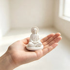 Jésus assis en méditation – figurine blanche imprimée en 3D – visuel fournisseur 4