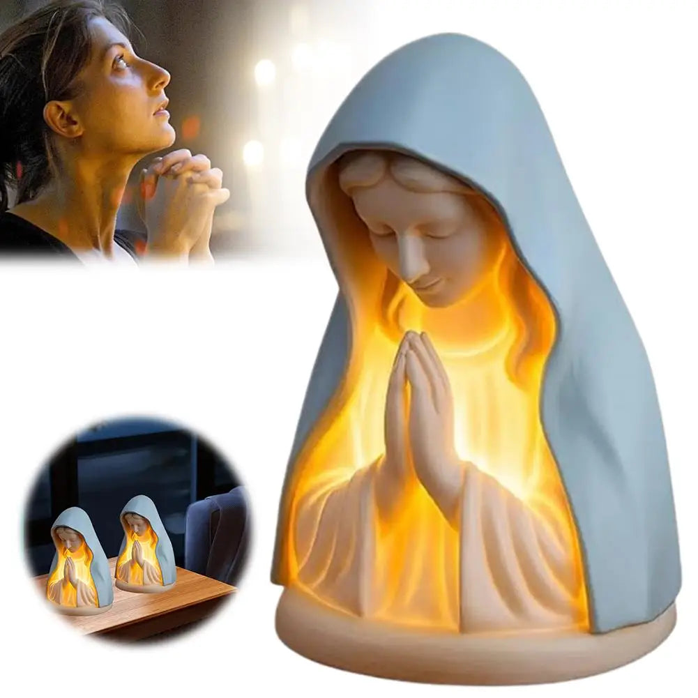 Vierge Marie lumineuse – décor de prière, 18 cm – visuel fournisseur 6