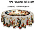 Nappe de Noël vintage – motifs de sapins – visuel fournisseur 7