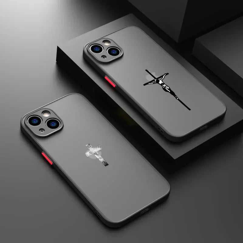 Coque Chrétienne iPhone 17 16 15 14 13 12 11 Pro Max Mini SE 7 8 Plus Air Antichoc Stella Christi