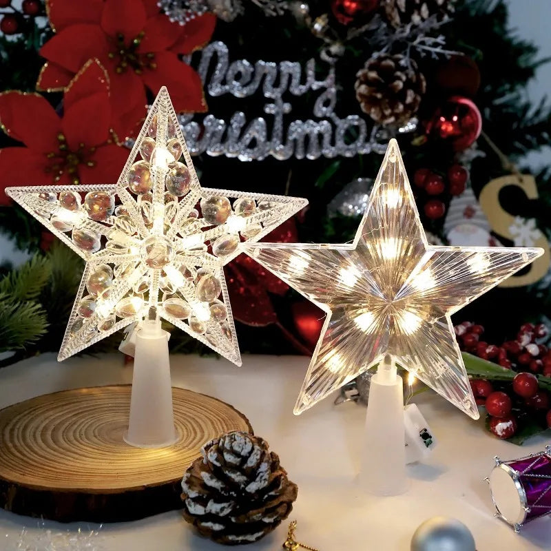 Étoiles et lunes lumineuses LED – modèles de Noël – détail 4