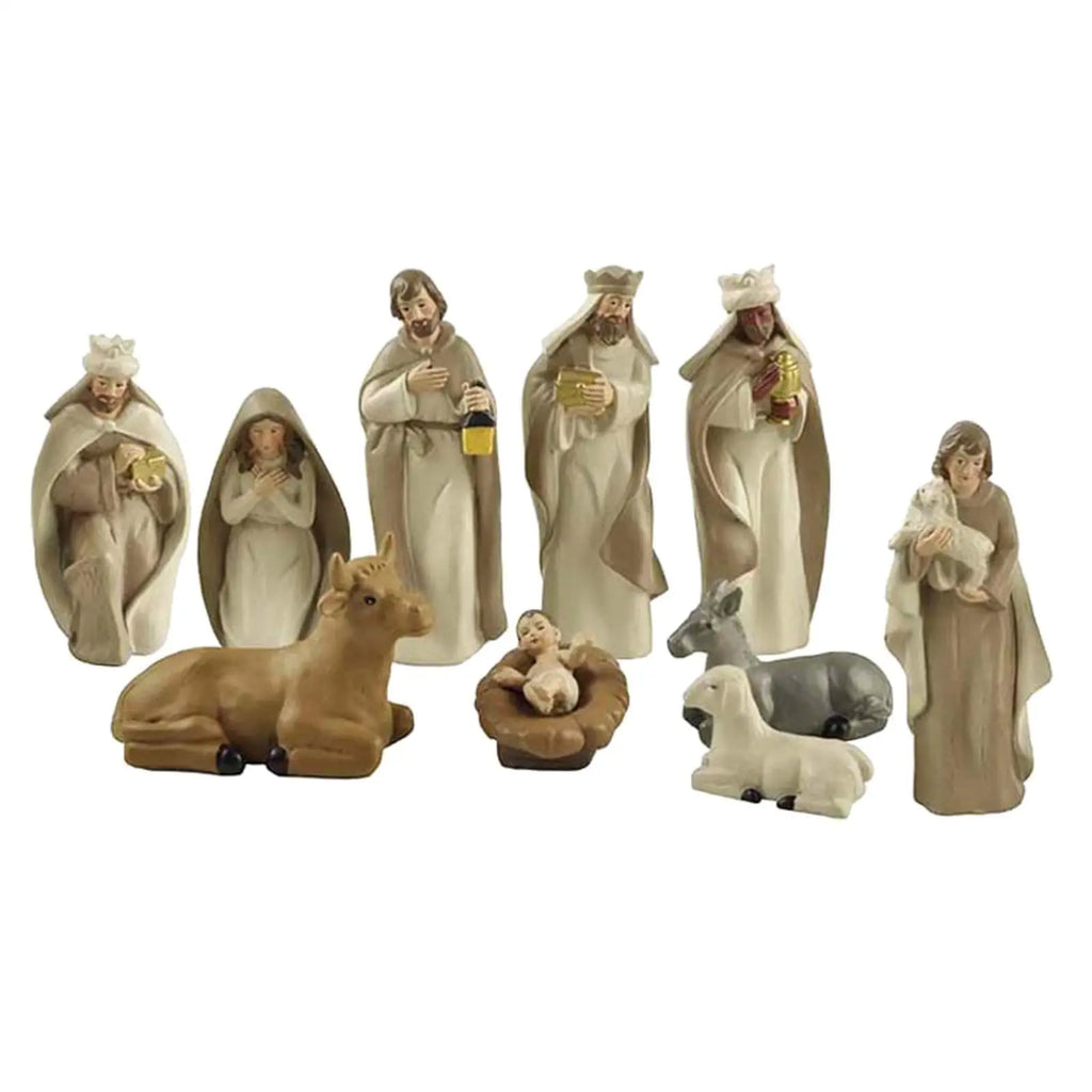 Crèche de Noël en résine – 10 personnages, série 12 cm – visuel fournisseur 2