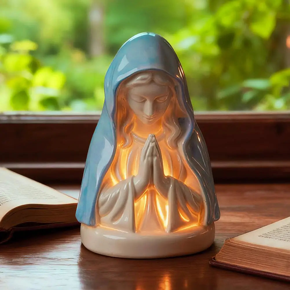 Vierge Marie lumineuse – décor de prière, 18 cm – visuel fournisseur 2