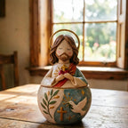 Boîte à bijoux chrétienne – Vierge Marie et Jésus en prière