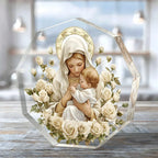 Vierge Marie et l’Enfant Jésus – décor en acrylique – vue du produit