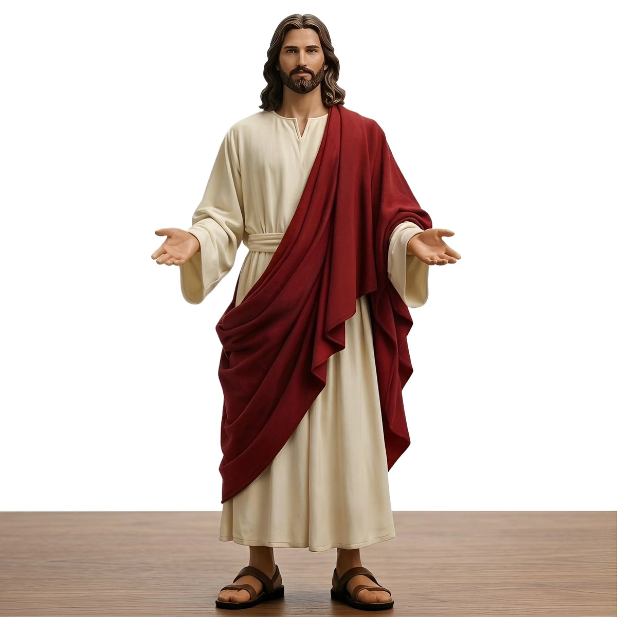 Décoration Jésus aux bras ouverts – résine, modèle plat – visuel fournisseur 2