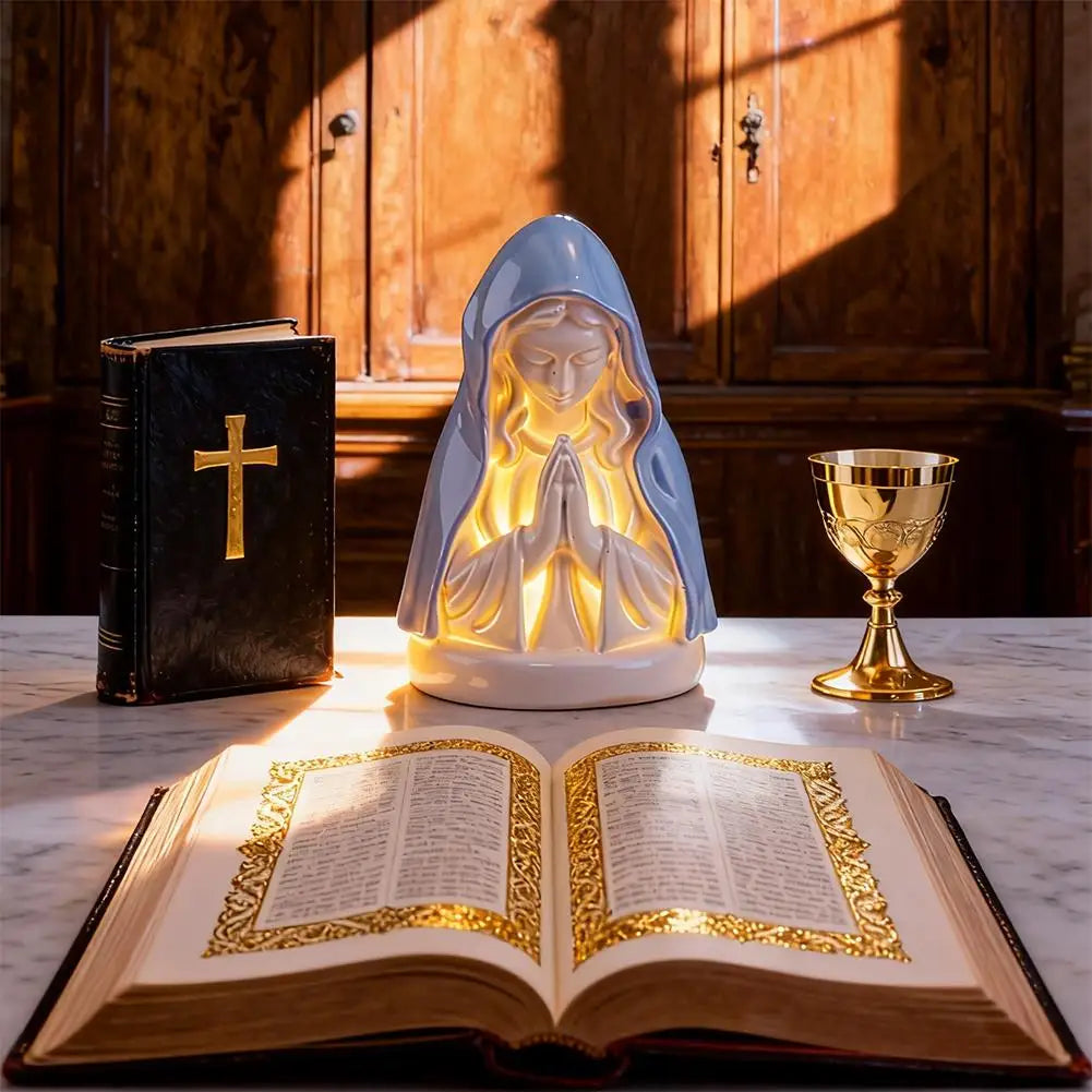 Vierge Marie lumineuse – décor de prière, 13 cm – visuel fournisseur 4