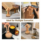 Crucifix en bois sur socle – Jésus-Christ