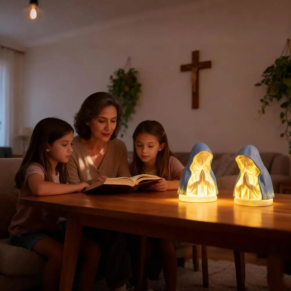 Vierge Marie lumineuse – décor de prière, 13 cm – visuel fournisseur 6