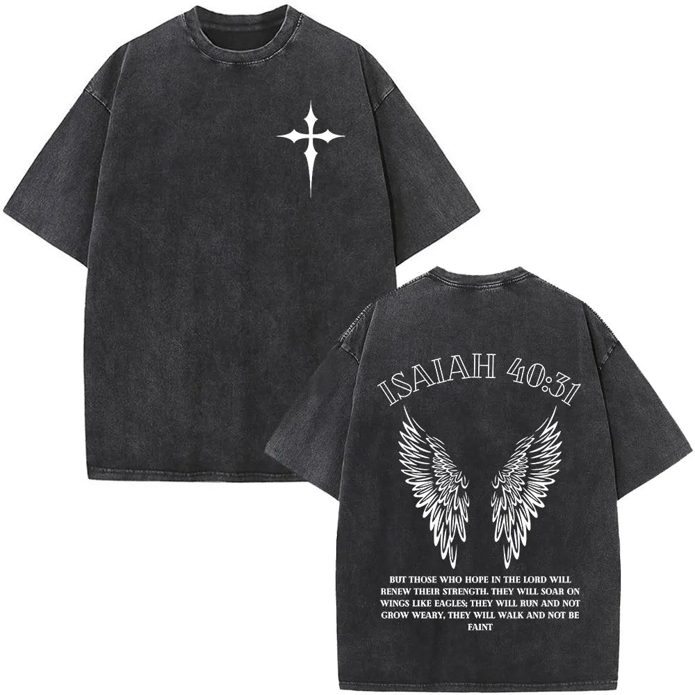 T-shirt chrétien unisexe Stella Christi – Col rond