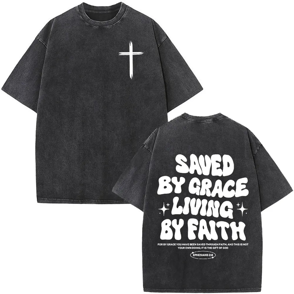 T-shirt chrétien unisexe Stella Christi – Col rond