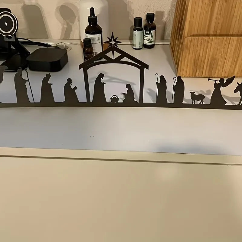 Crèche de Noël en métal – silhouette à poser, 30 cm – visuel fournisseur 5