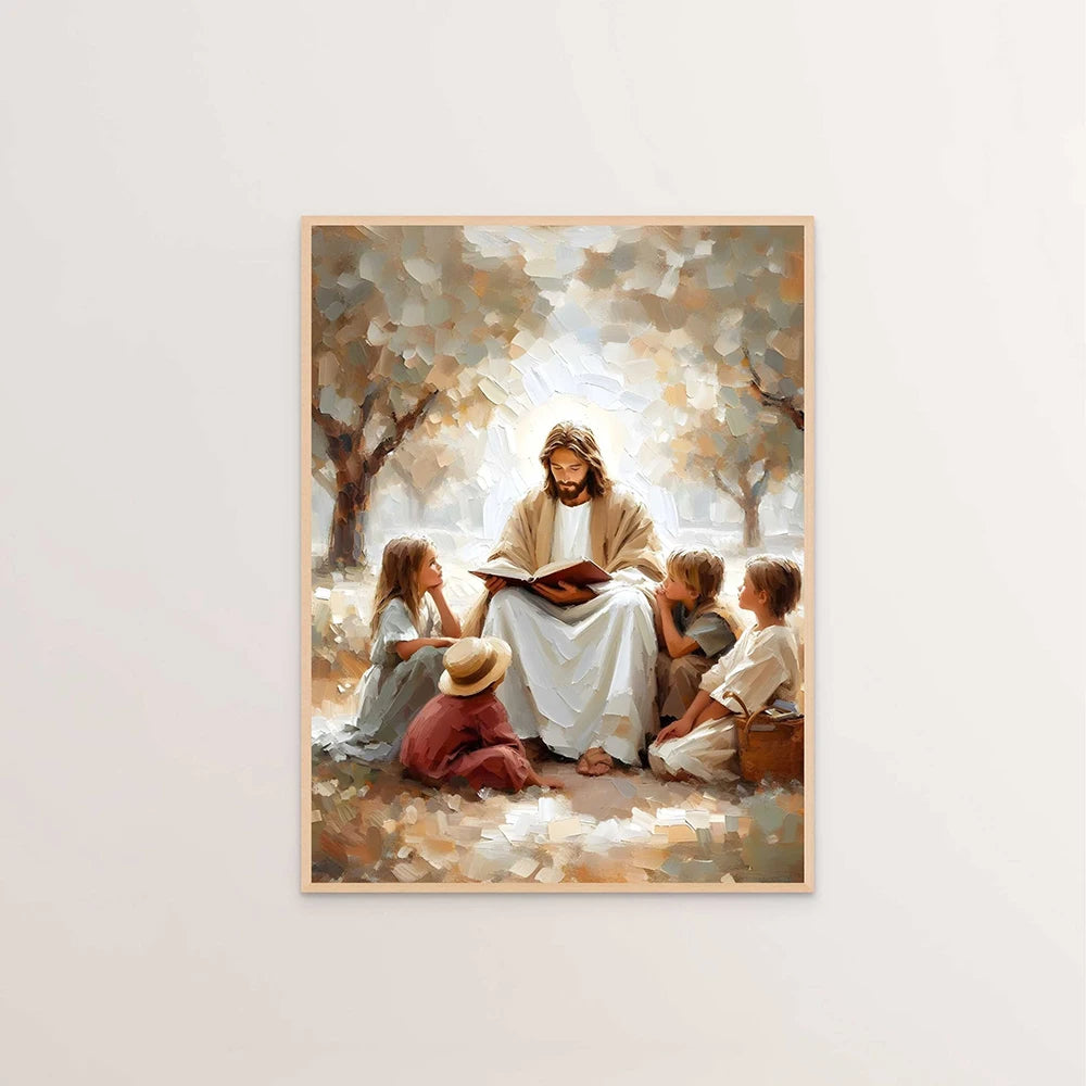Affiche de Jésus-Christ sur toile – sans cadre – visuel fournisseur 4