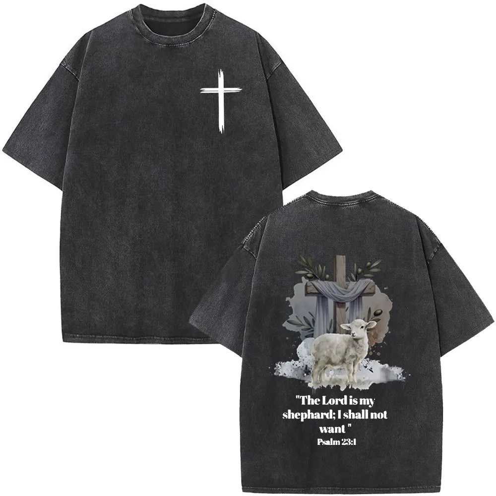 T-shirt chrétien unisexe Stella Christi – Col rond