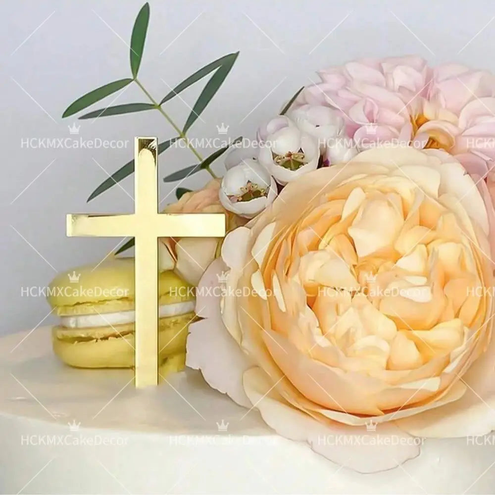 Décorations de gâteau en forme de croix – Baptême et communion