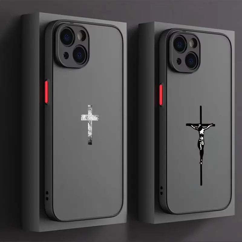 Coque Chrétienne iPhone 17 16 15 14 13 12 11 Pro Max Mini SE 7 8 Plus Air Antichoc Stella Christi