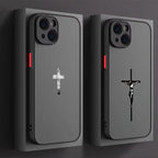Coque Chrétienne iPhone 17 16 15 14 13 12 11 Pro Max Mini SE 7 8 Plus Air Antichoc Stella Christi