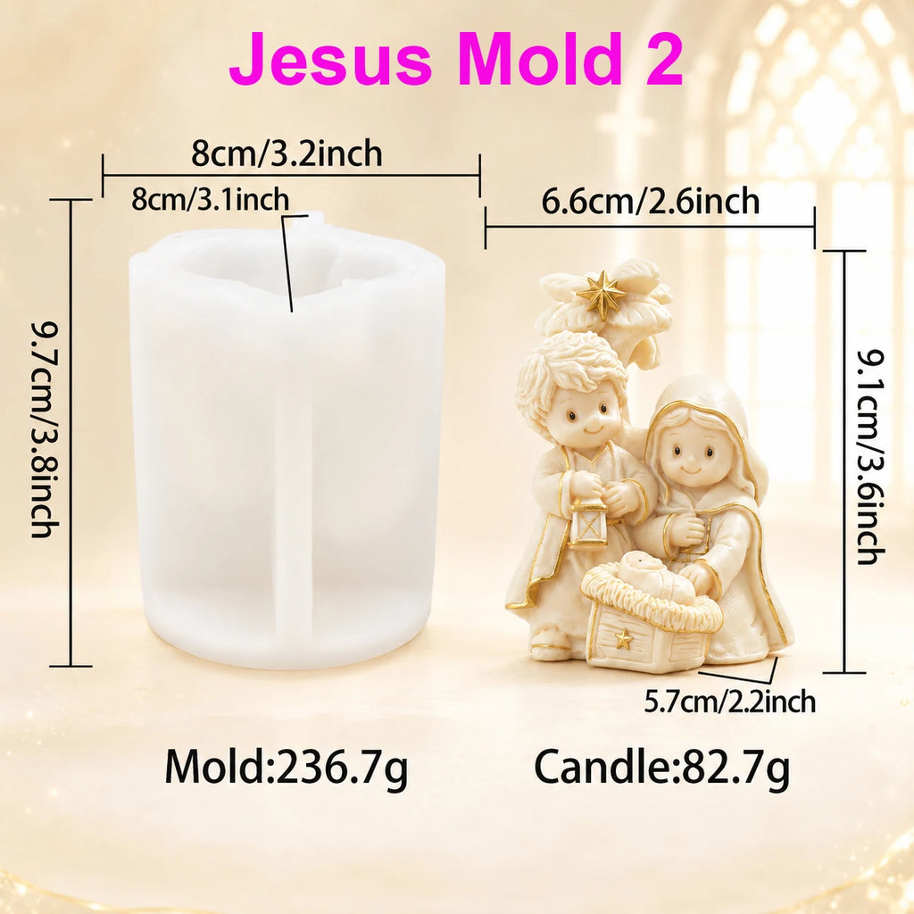 Moule en silicone Nativité 3D – bougies et créations – visuel fournisseur 8